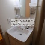 洗面台　同じタイプの違うお部屋の写真です。