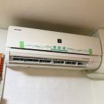 エアコン　現入居者様入居前の写真です。 