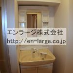 洗面台　同じタイプの違うお部屋の写真です。