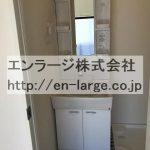 洗面台　新築当時の写真です。