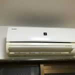 エアコン　現入居者様入居前の写真です。
