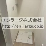室内洗濯機置場　新築当時の写真です。