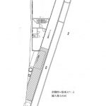 斜線部が駐車スペース　縦入庫3台可