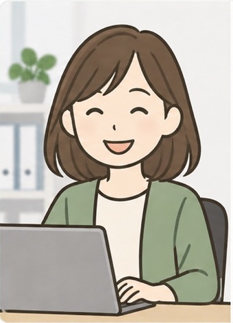エンラージ株式会社 事務員Yのイラスト